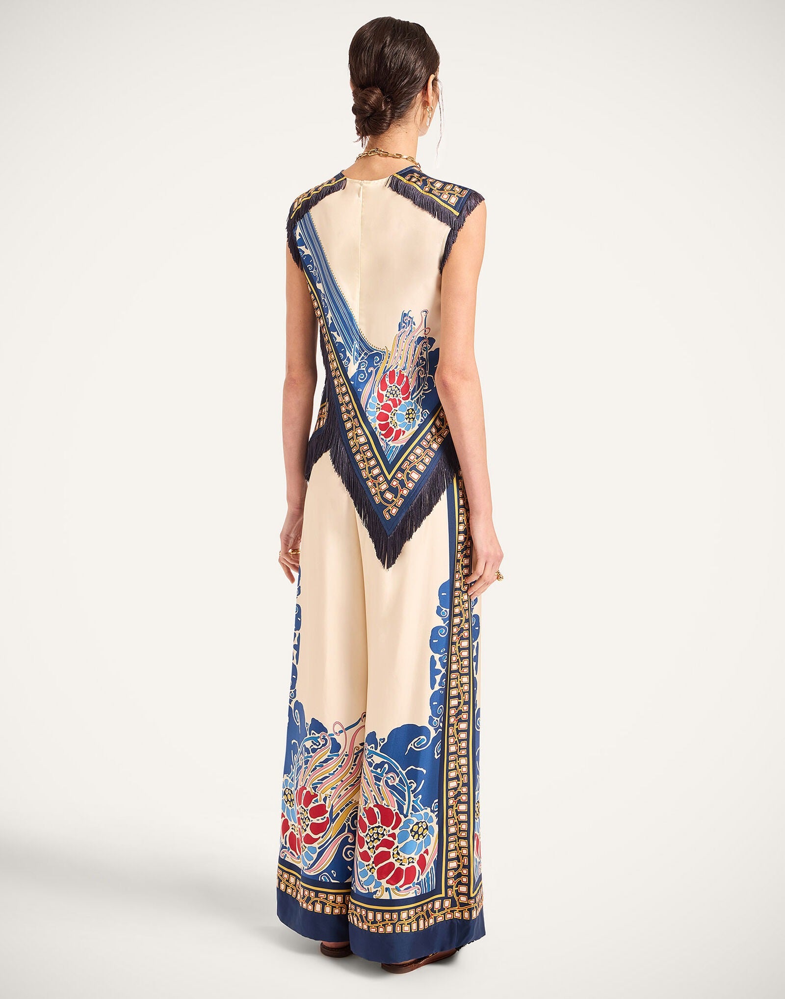 Bohemian Fringe Print Two-Piece Set
