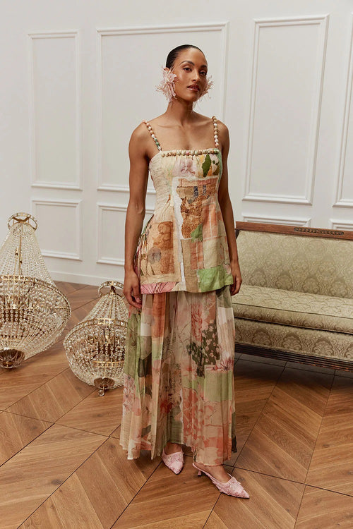 Blush Garden Mesh Two-Piece Set