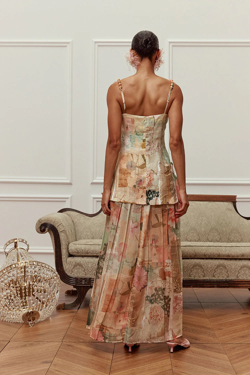 Blush Garden Mesh Two-Piece Set