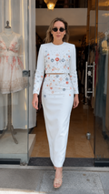 Celestial Star Embroidered Two-Piece Set