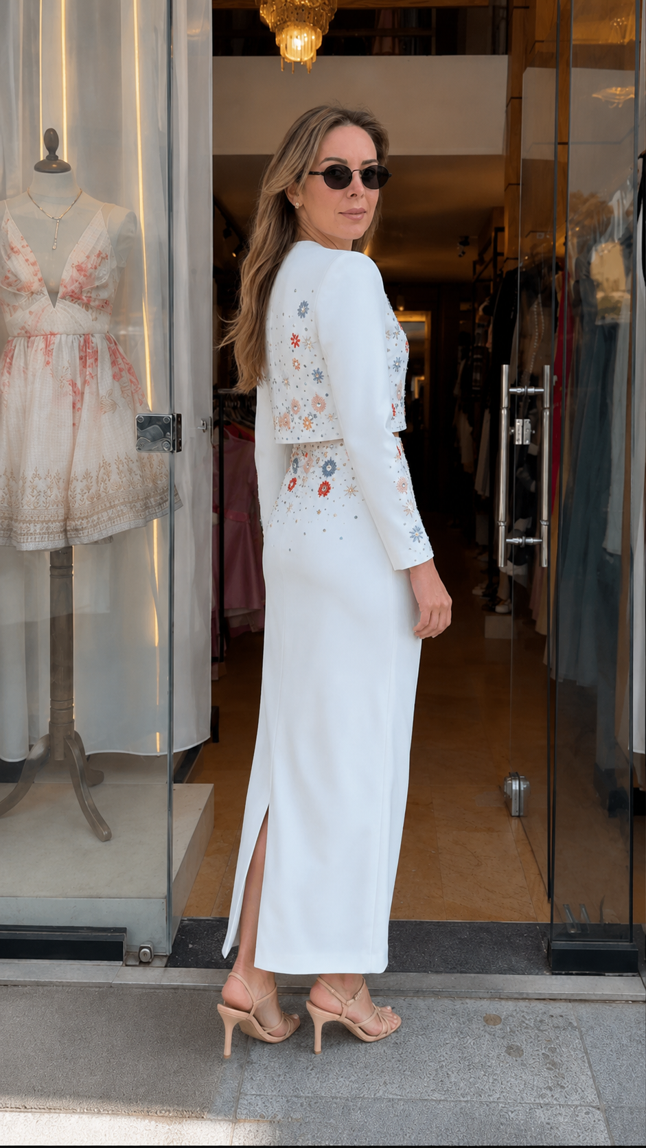 Celestial Star Embroidered Two-Piece Set