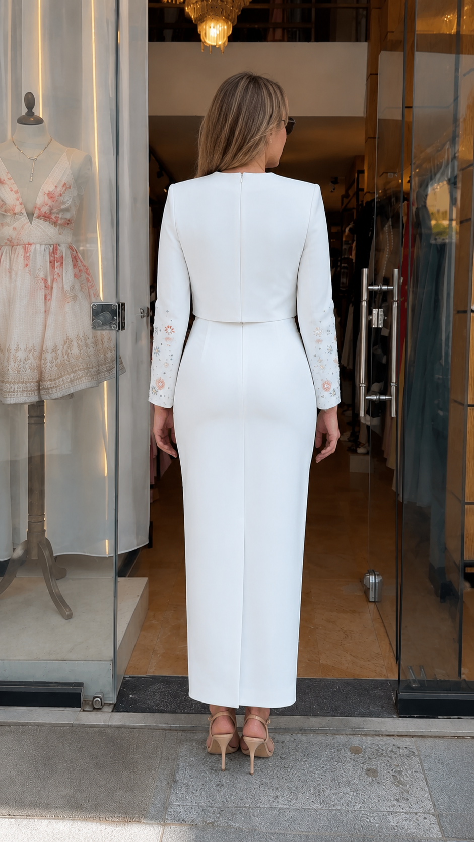 Celestial Star Embroidered Two-Piece Set