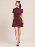 Vintage Rouge Plaid Mini Dress