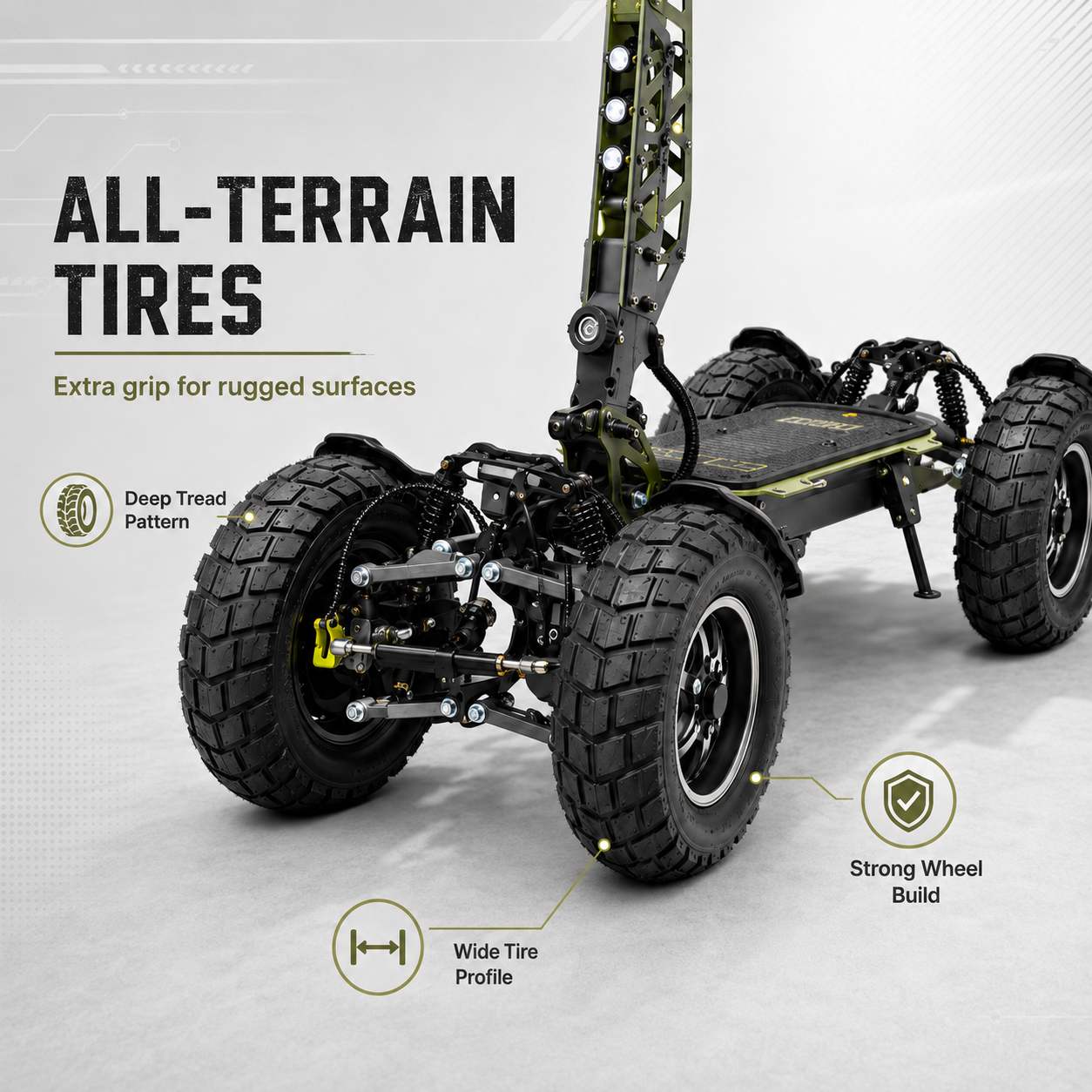 All-Terrain 4-Wheel Electric Scooter