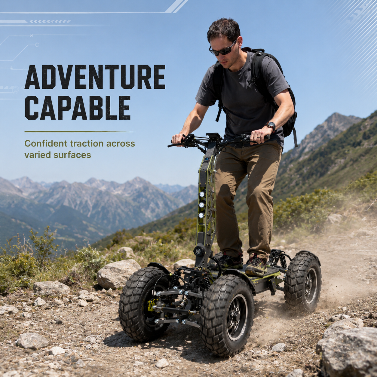 All-Terrain 4-Wheel Electric Scooter