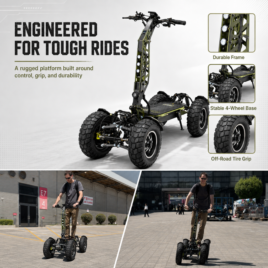 All-Terrain 4-Wheel Electric Scooter
