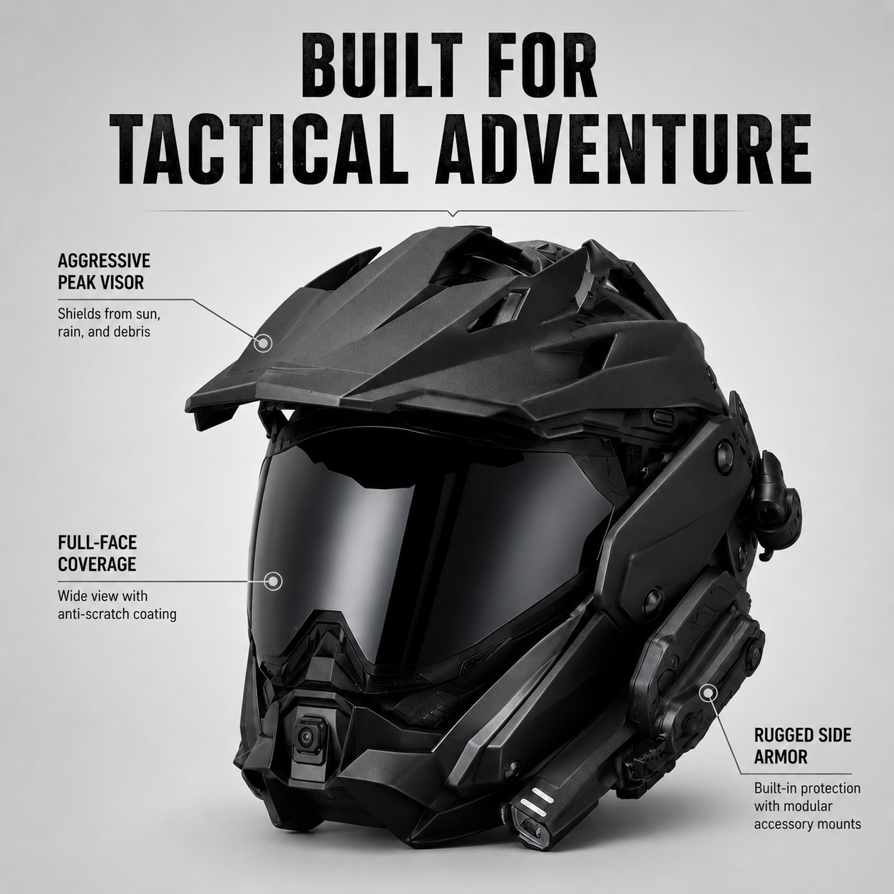 Tactical Full-Face Riding Helmet