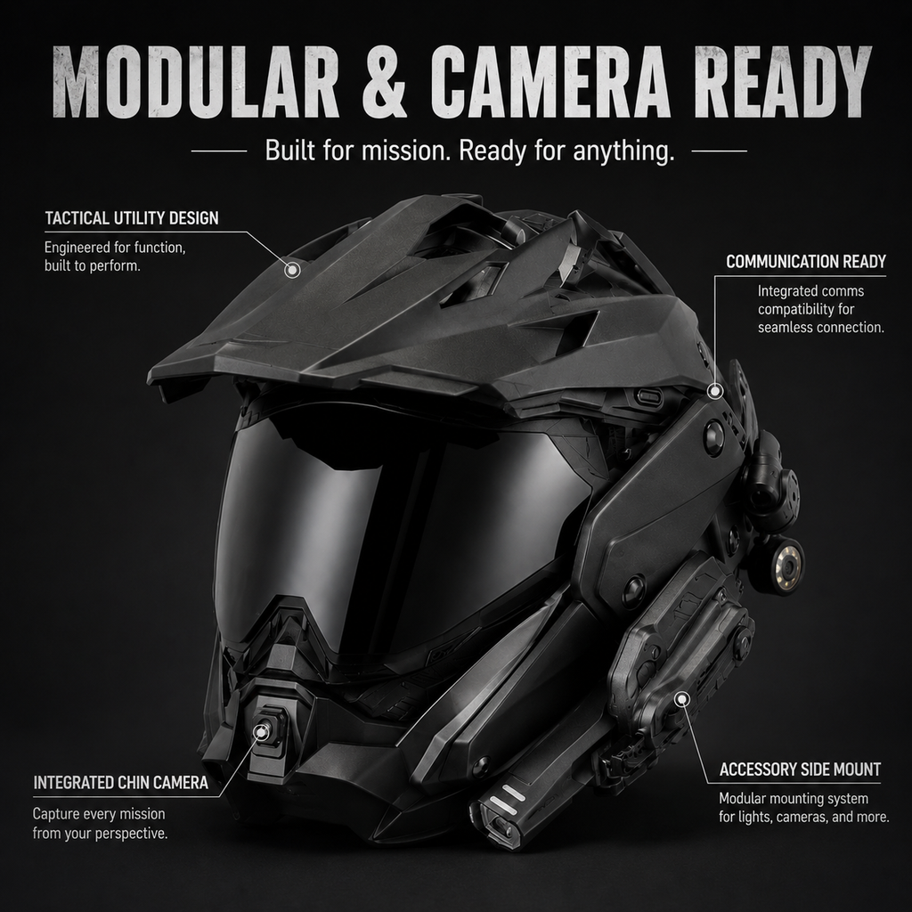 Tactical Full-Face Riding Helmet