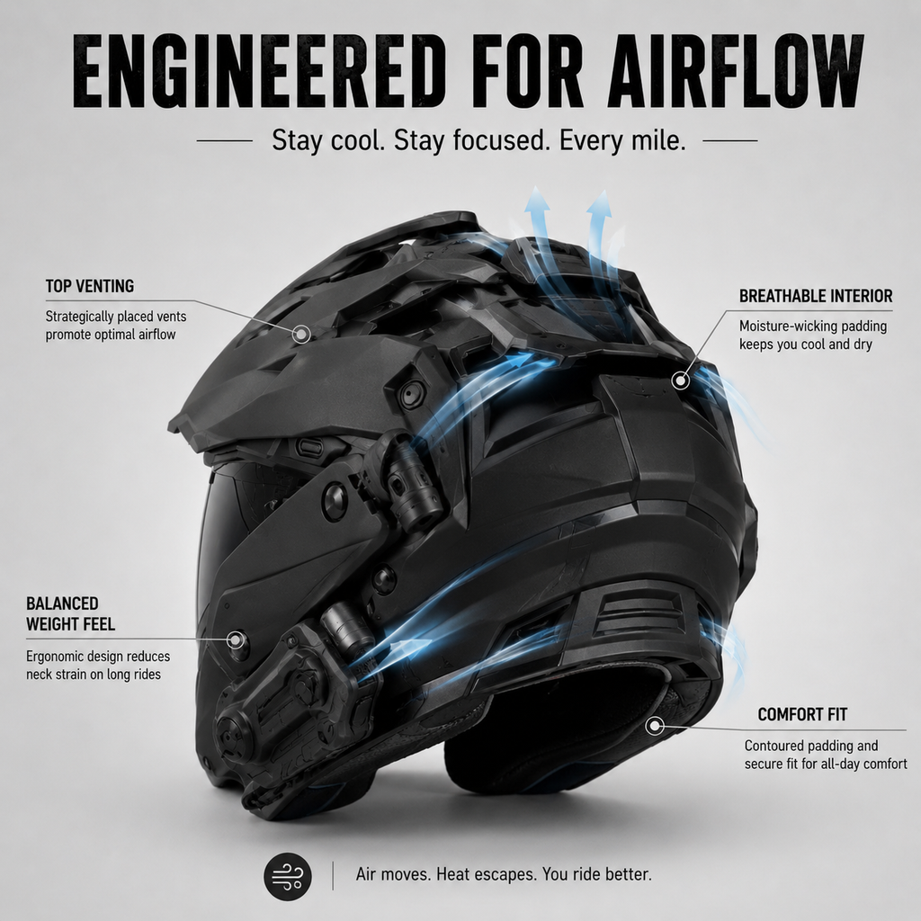Tactical Full-Face Riding Helmet