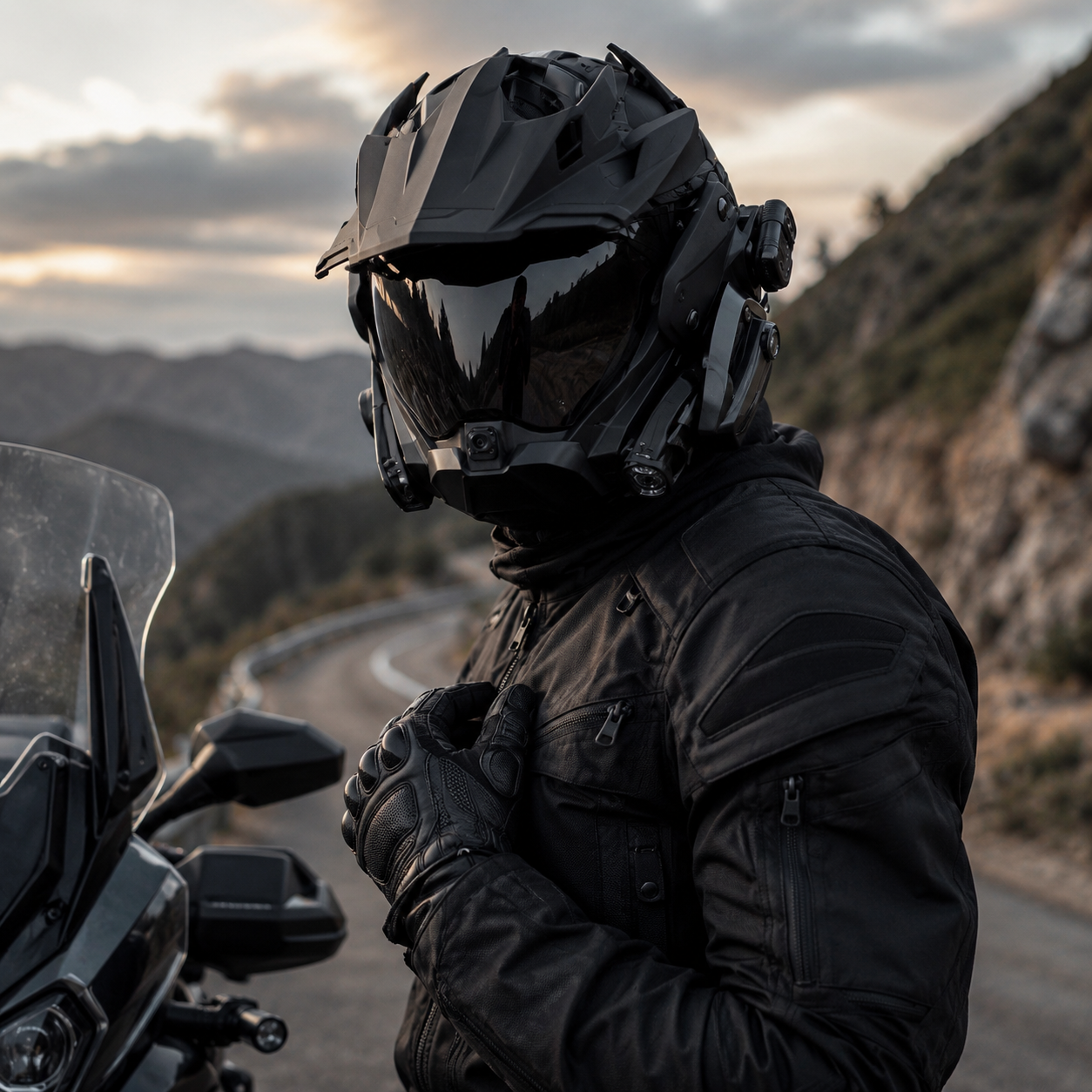 Tactical Full-Face Riding Helmet