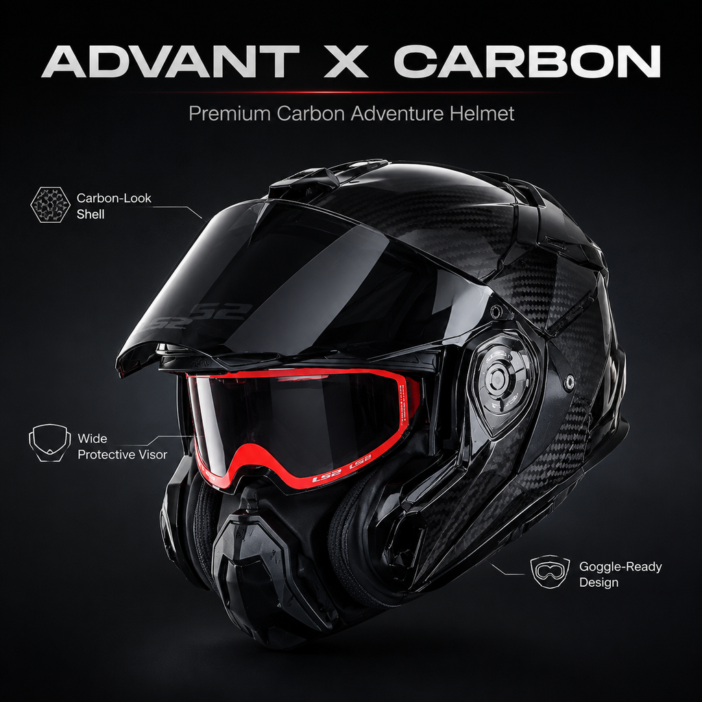 Carbon Adventure Riding Helmet