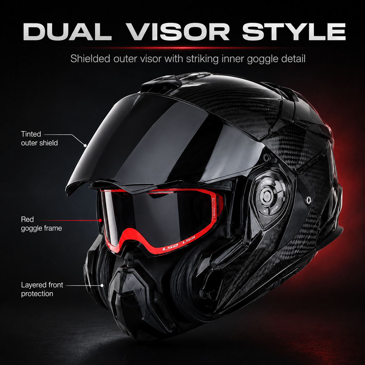 Carbon Adventure Riding Helmet