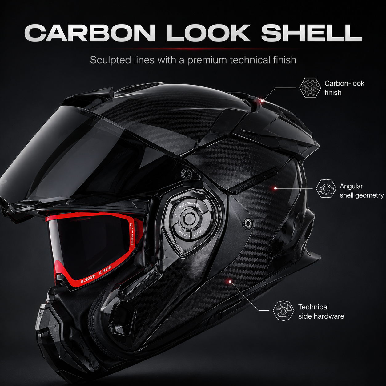 Carbon Adventure Riding Helmet