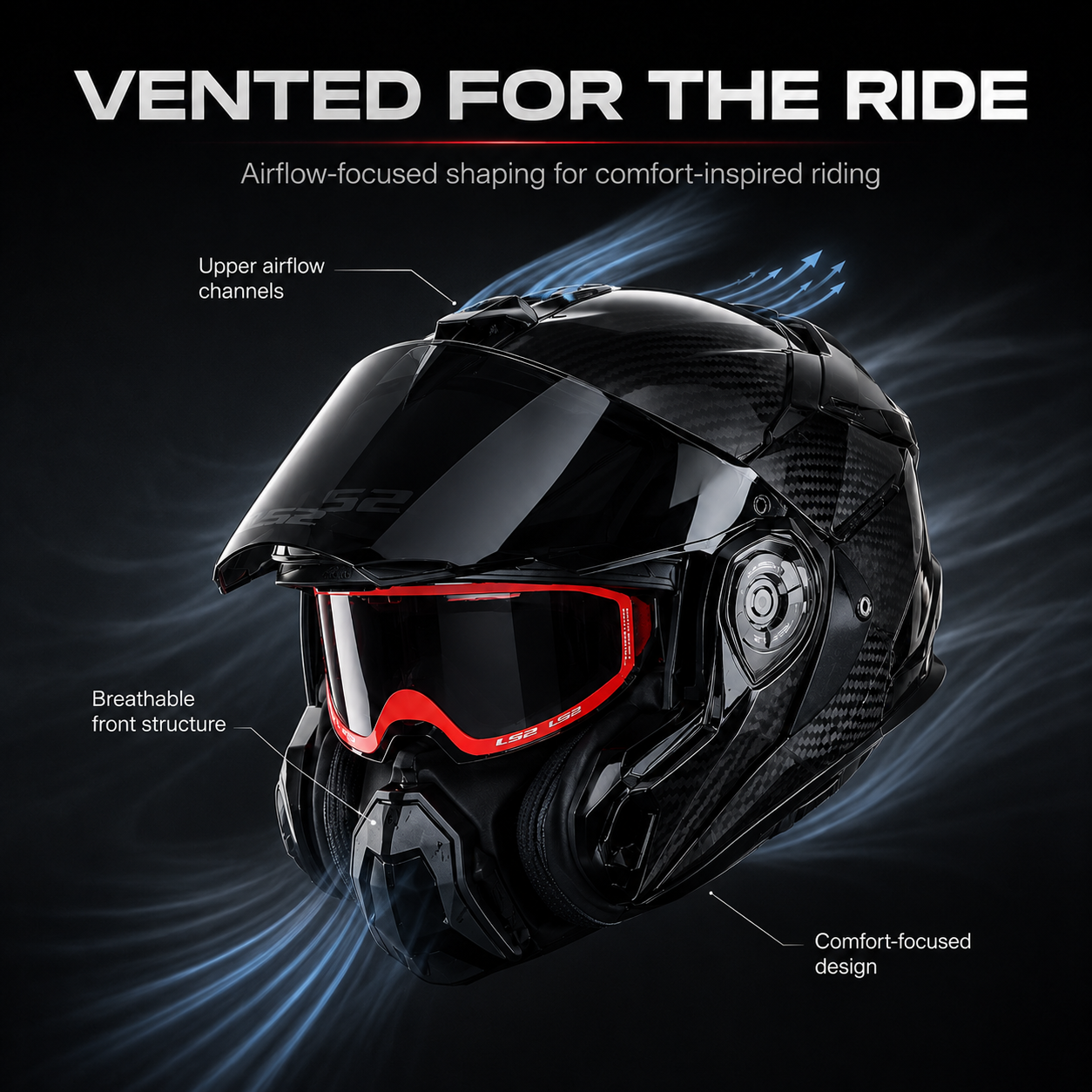 Carbon Adventure Riding Helmet