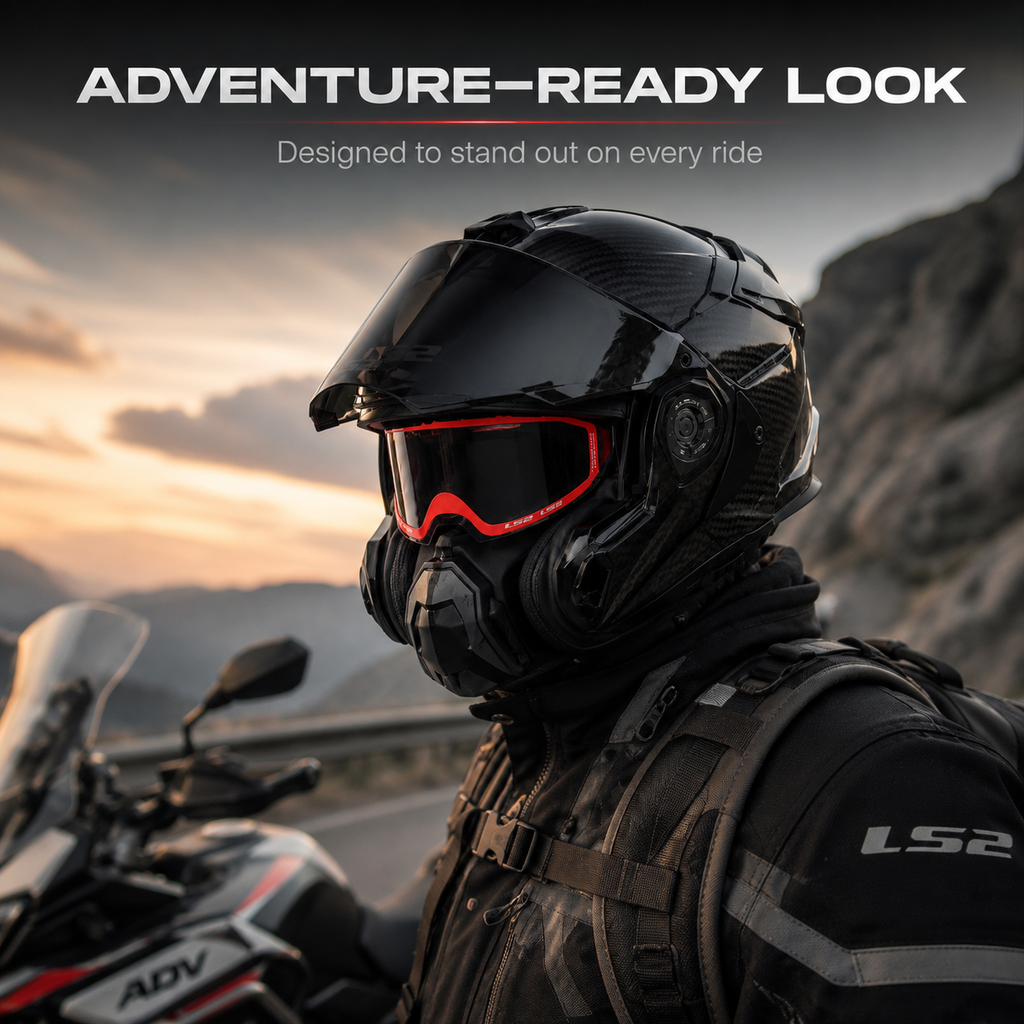 Carbon Adventure Riding Helmet