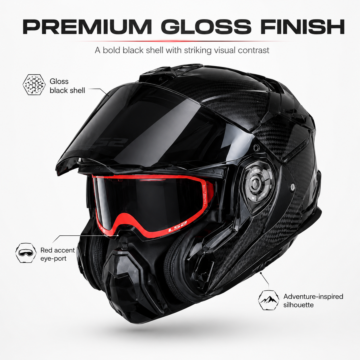 Carbon Adventure Riding Helmet