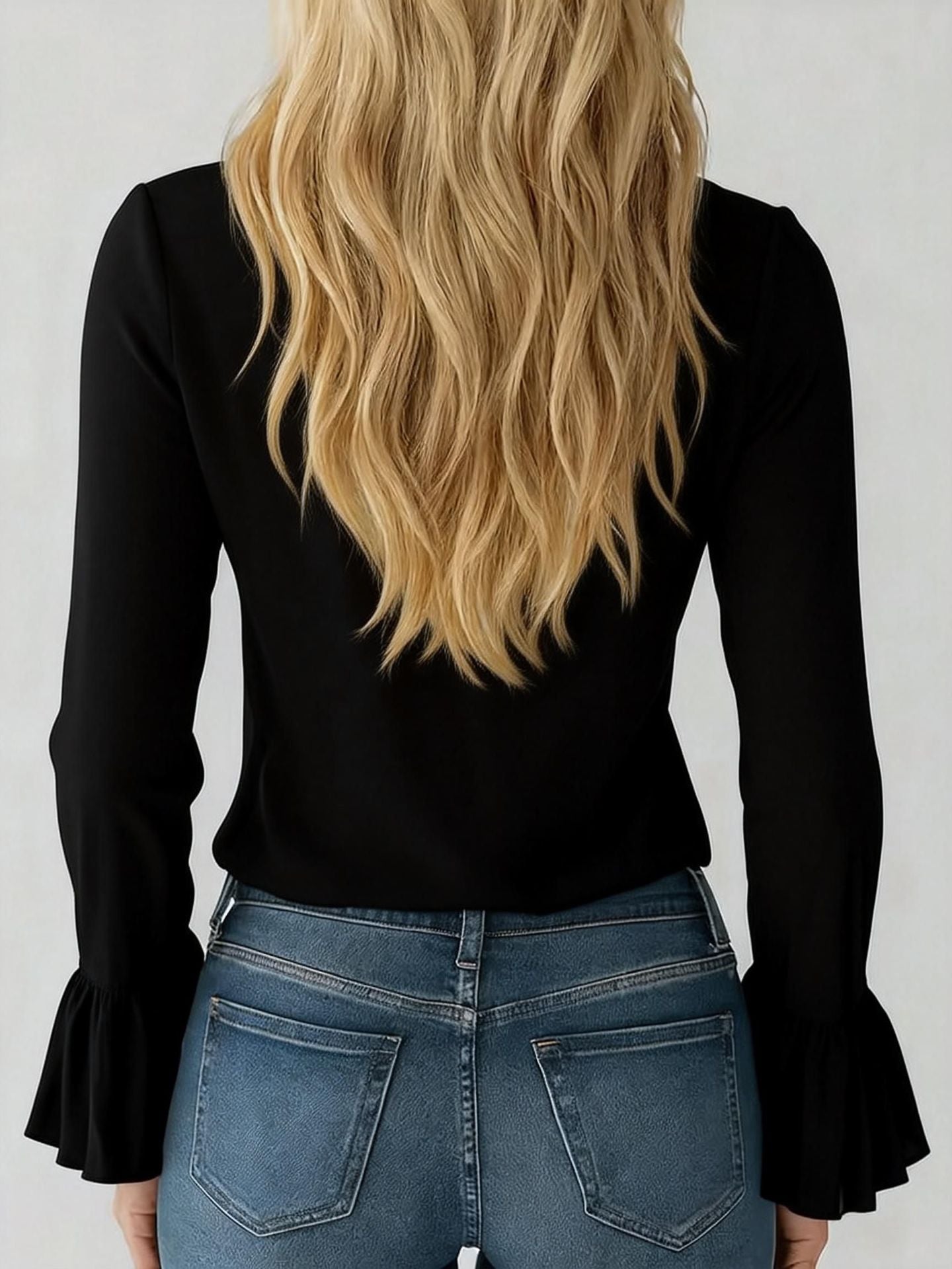 Romantic Cascading Ruffle Blouse