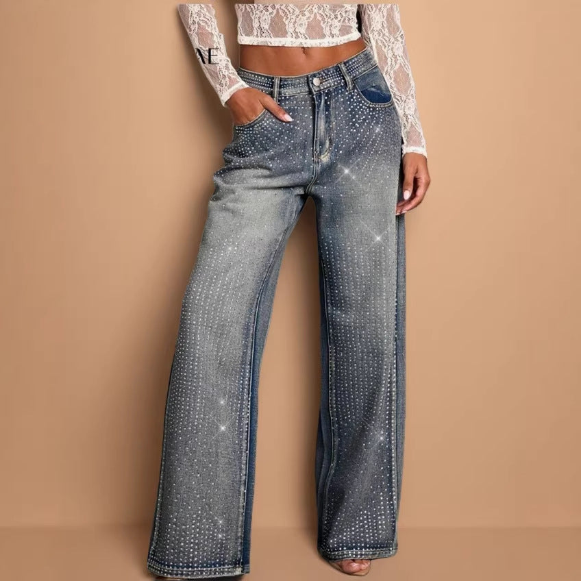 Cross-border Amazon Temu Independent Site Womens Stretch Jeans